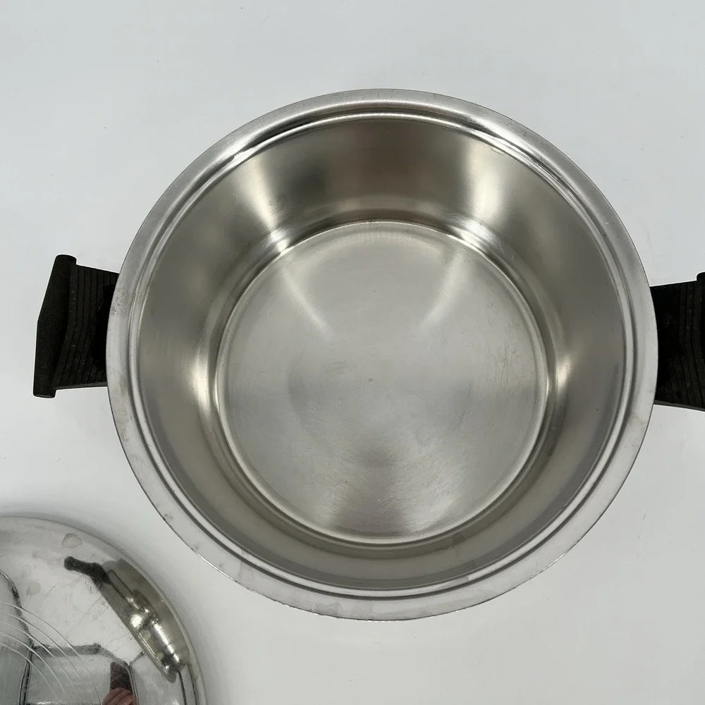 Rena Ware‎ 3 Qt Saucepan Regal Ware Multi-Ply Stainless Saute Pot Frying Pan Lid